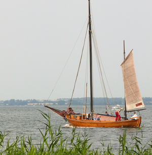 Zeesen -Boot vor Hiddensee
